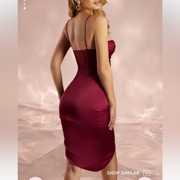 OH POLLY MIDI RED DRESS - Picture 3 of 4